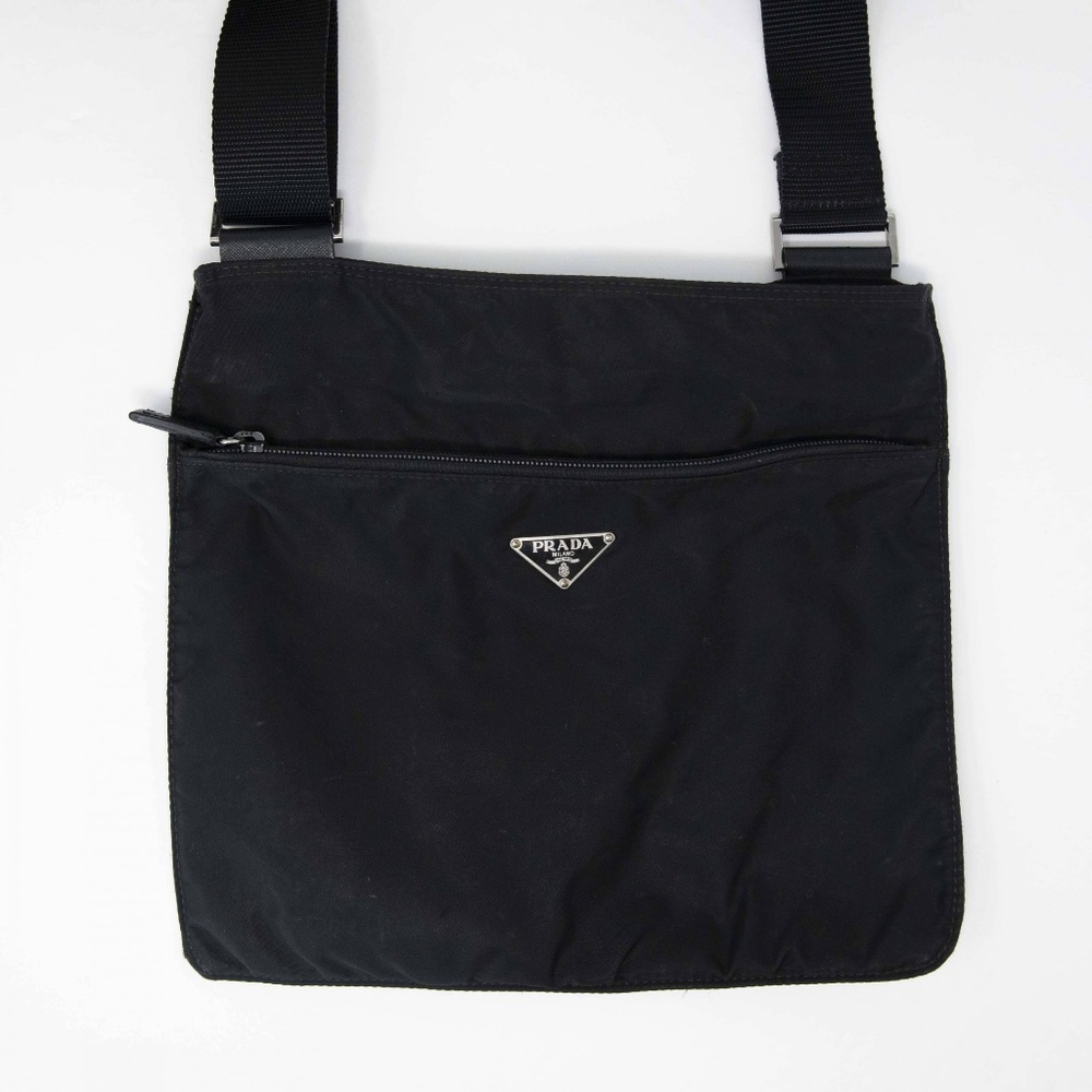 Prada Nylon Crossbody Bag Black